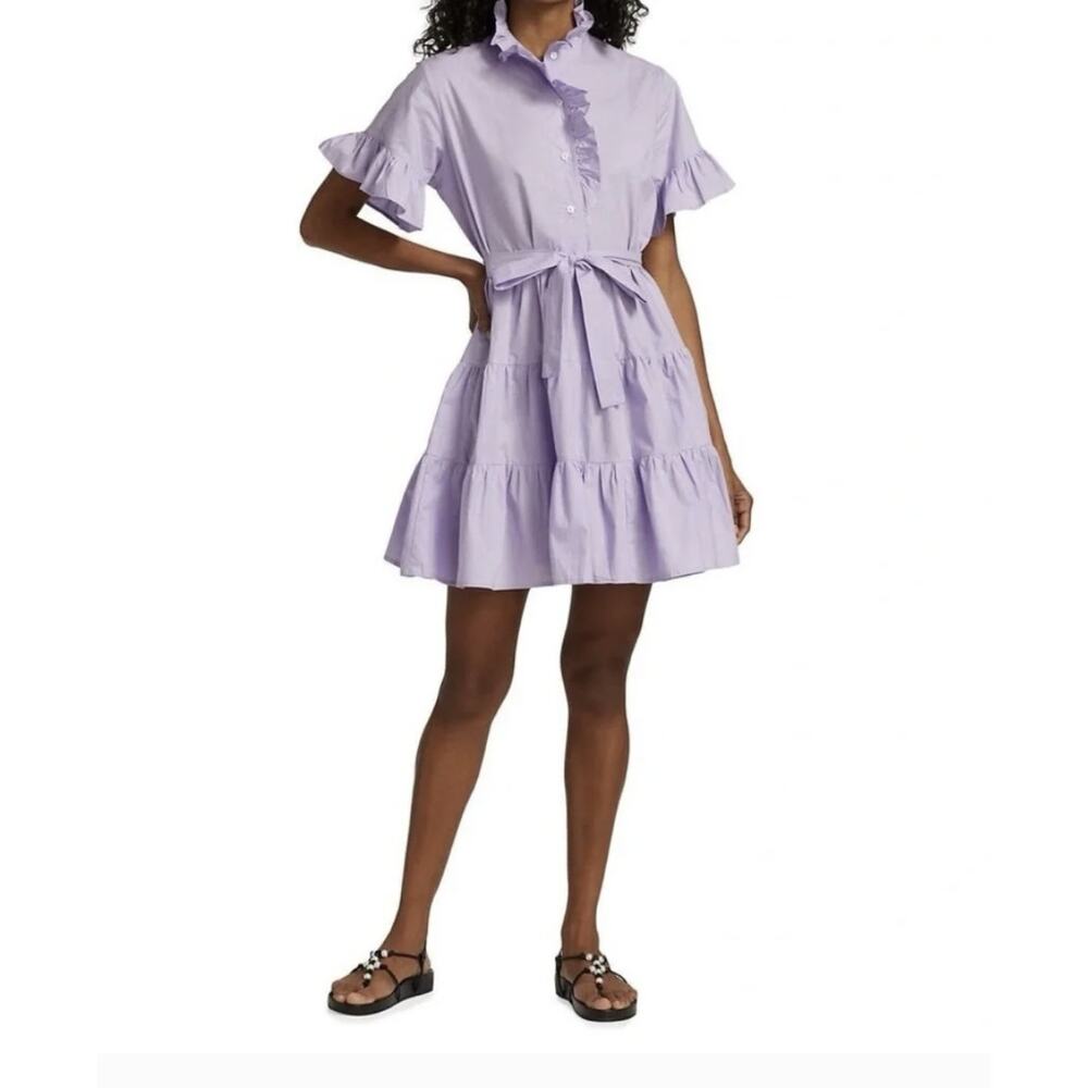 Mille Resort Violetta Cotton Belted Mini Dress